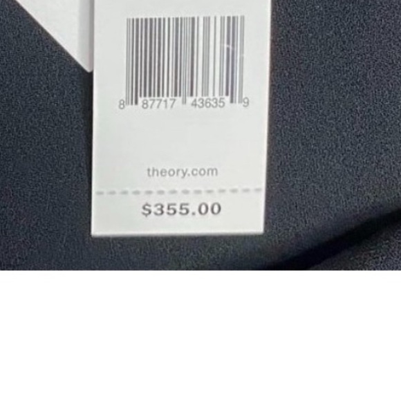 Theory size 8 black satin asymmetrical skirt - Picture 6 of 10